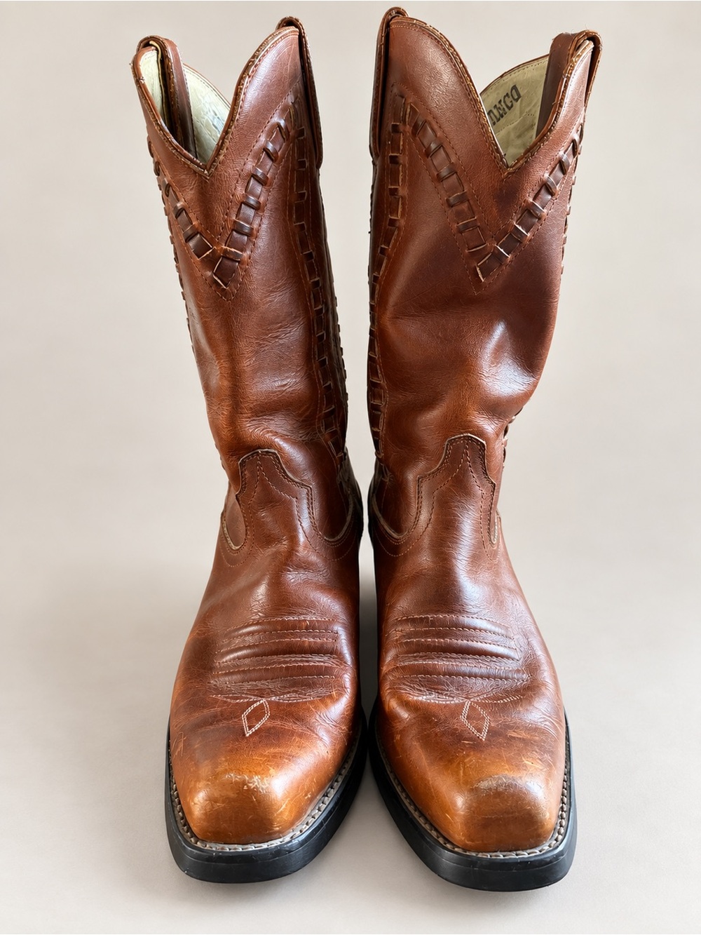 Durango RD5002 Brown Leather Woman’s Western Cowboy Boots Vintage Y2K 7.5M